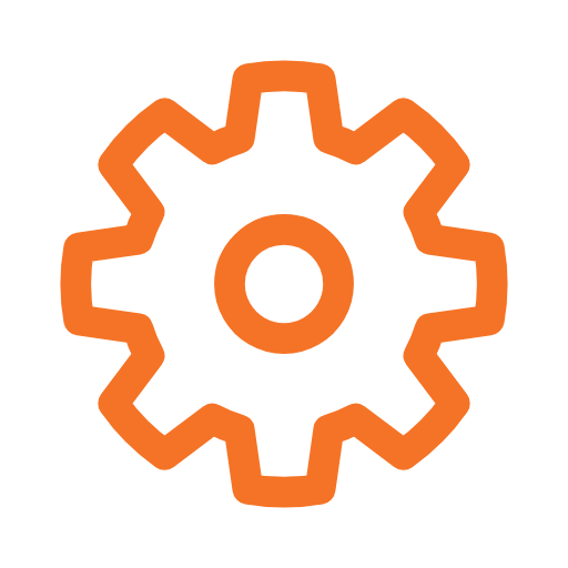 Gear icon for quality garage door parts and workmanship