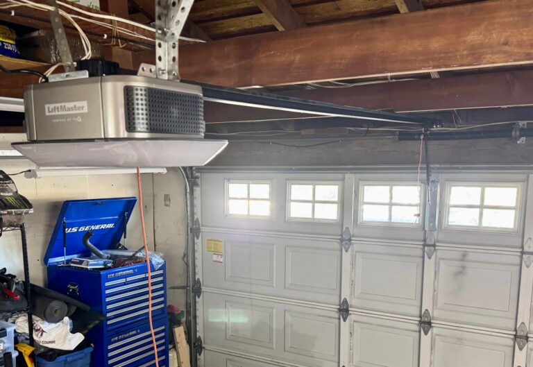 After photo: opener upgrade completed on a garage door repair in Citrus Heights, CA