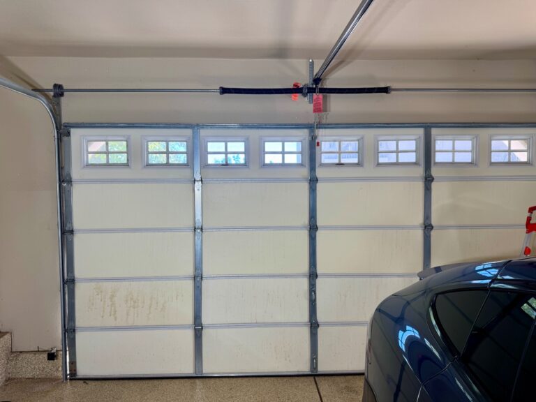 After photo: torsion spring repair completed on a garage door repair in Folsom, CA